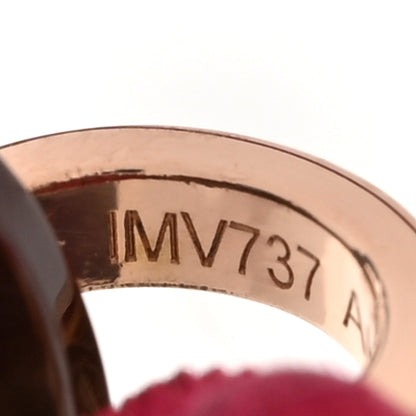Cartier 18K Pink Gold Ceramic 4 Diamond LOVE Cord Bracelet Hot Pink 4 of 6