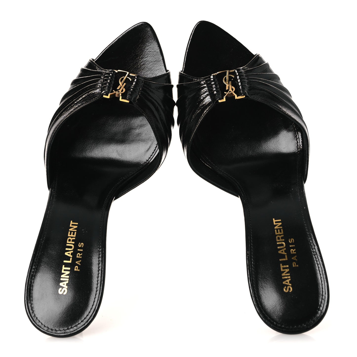 Nappa Sugar Babylone 90 Mules 38.5 Black