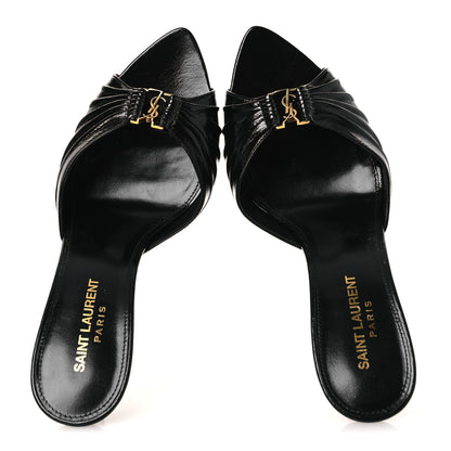 Saint Laurent Nappa Sugar Babylone 90 Mules 38.5 Black 2 of 12