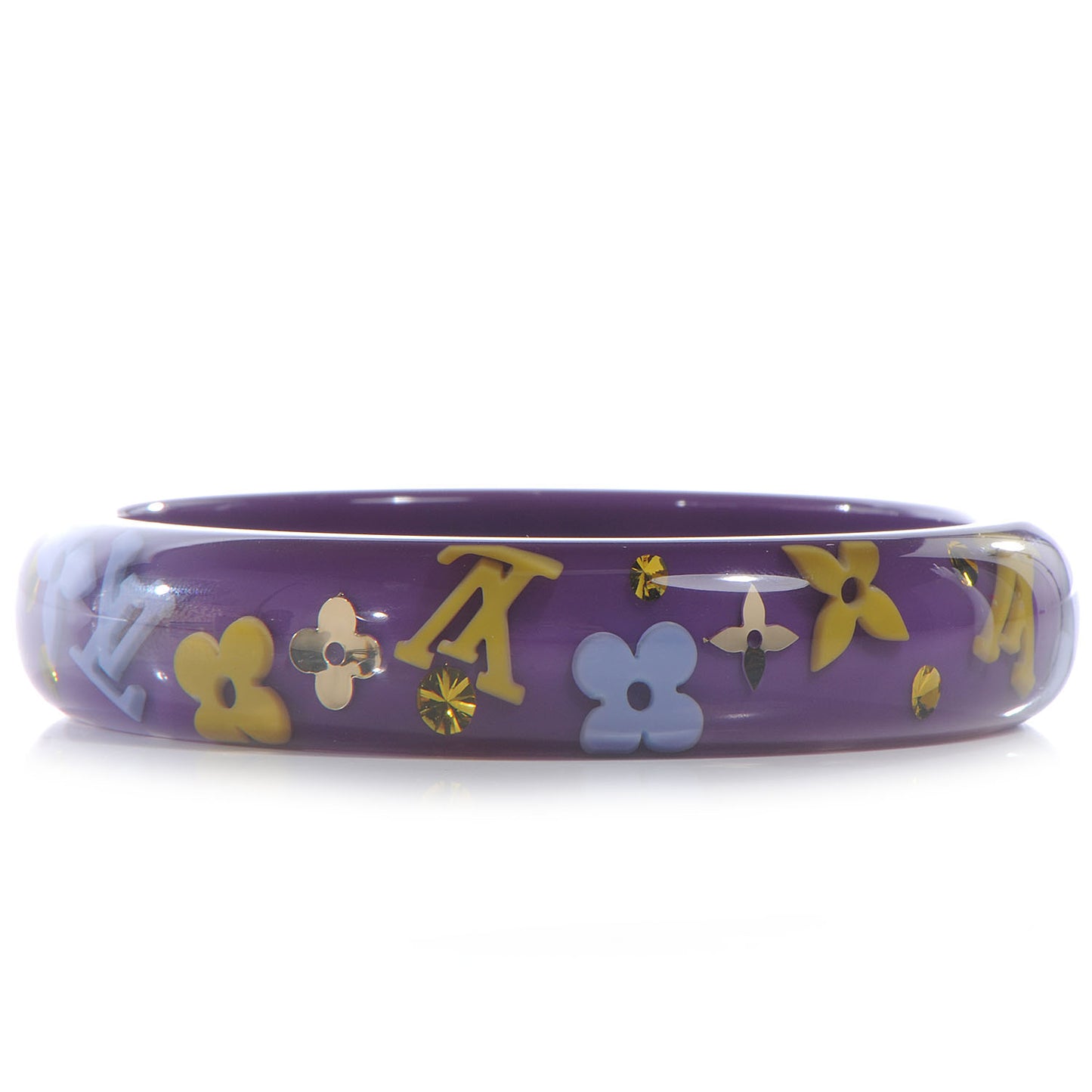 Farandole Strass Bracelet Purple Medium