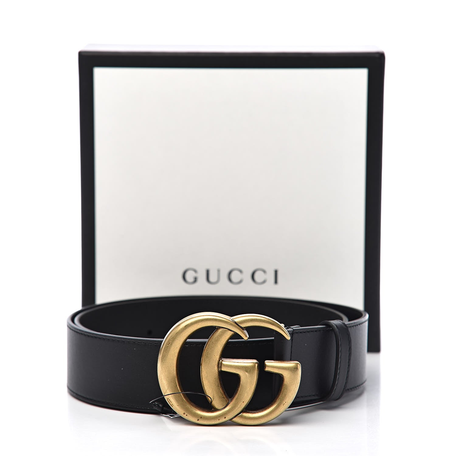 Gucci Calfskin Double G 40mm Belt 85 34 Black 7 of 7