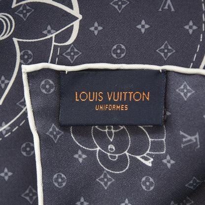 Louis Vuitton Silk Monogram Vivienne Pocket Square 4 of 4