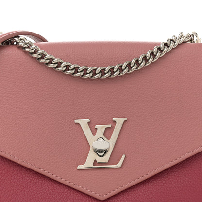 Louis Vuitton Soft Calfskin Mylockme Chain Bag BB Rose Boudoir Lie de Vin 8 of 13