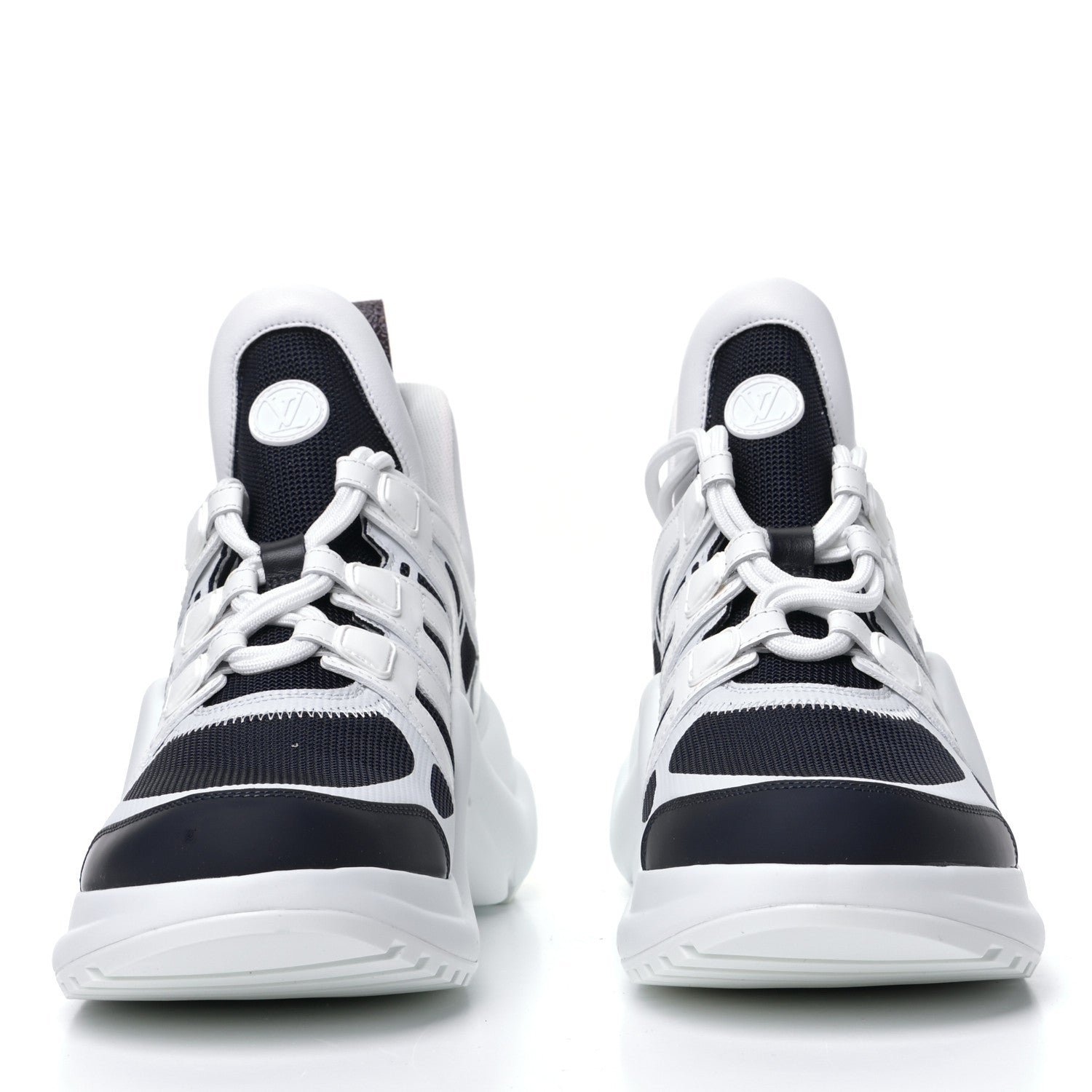 Louis Vuitton Calfskin Technical Nylon LV Archlight Sneakers 41 Marine 5 of 16