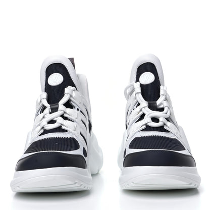 Louis Vuitton Calfskin Technical Nylon LV Archlight Sneakers 41 Marine 5 of 16