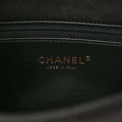 Chanel Caviar Quilted Grommet Embellished Small Piercing Chic Flap Bag Black 6 of 11