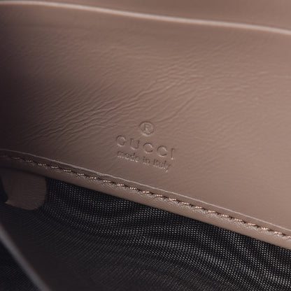 Gucci Calfskin Matelasse Pearly GG Marmont Zip Around Wallet Porcelain Rose 6 of 7