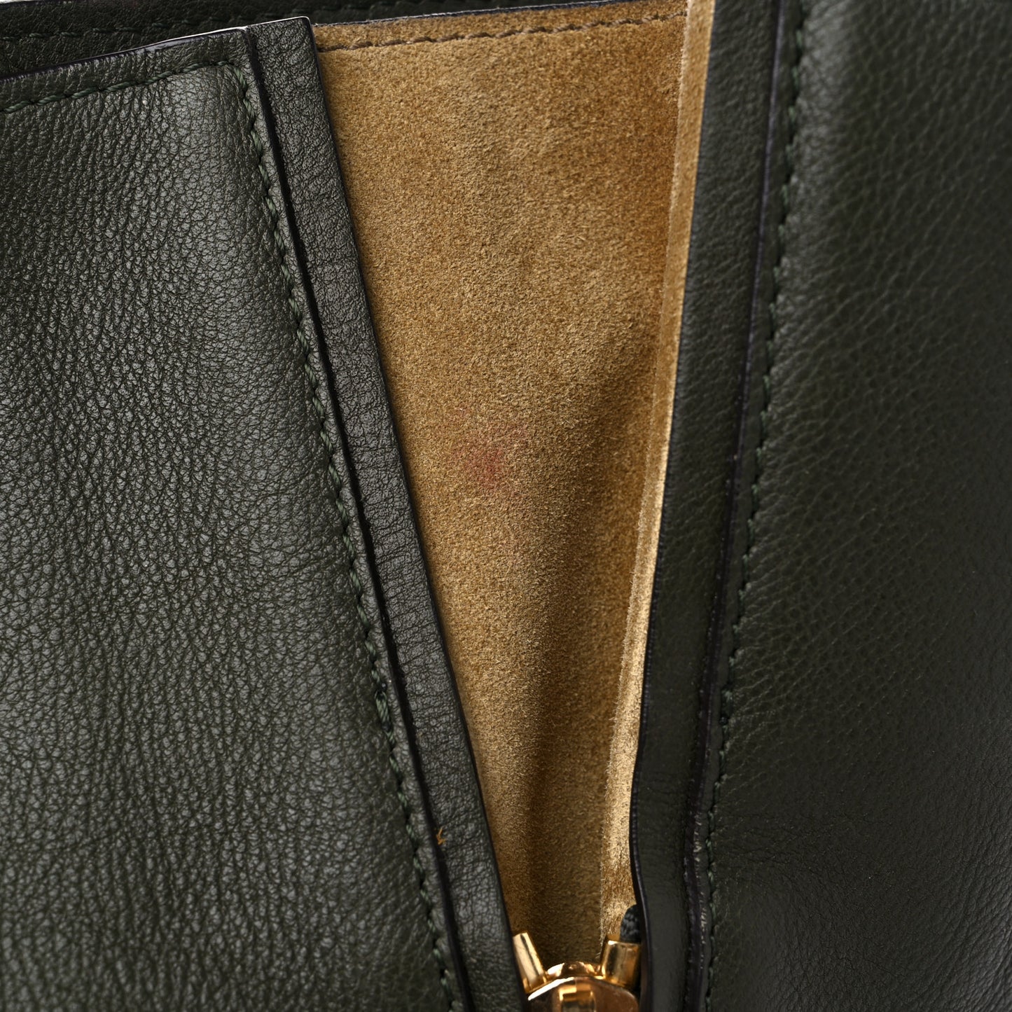 Smooth Calfskin Medium Milo Shopping Tote Midnight Green
