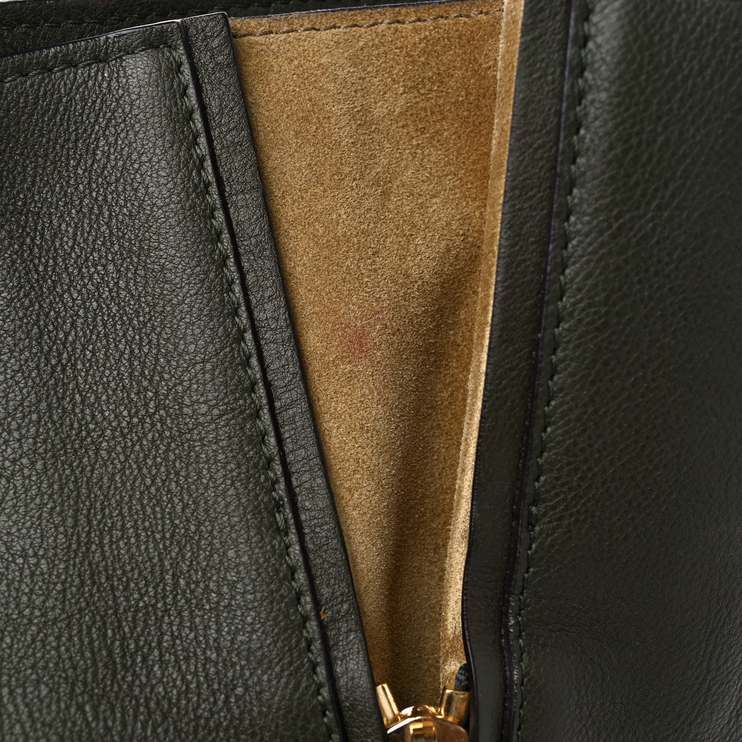 Chloe Smooth Calfskin Medium Milo Shopping Tote Midnight Green 16 of 16