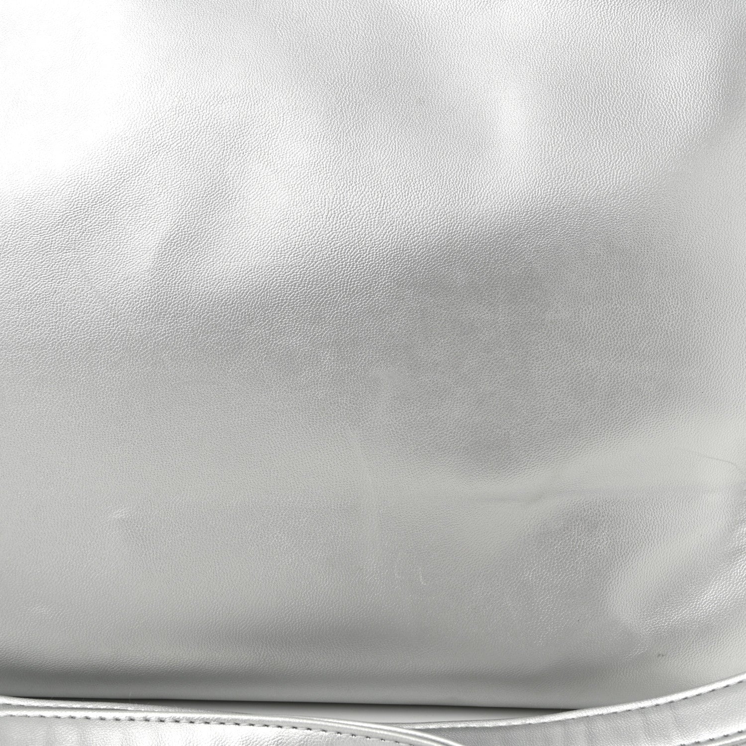 Telfar Metallic Vegan Leather Medium Shopping Bag Silver 12 of 12