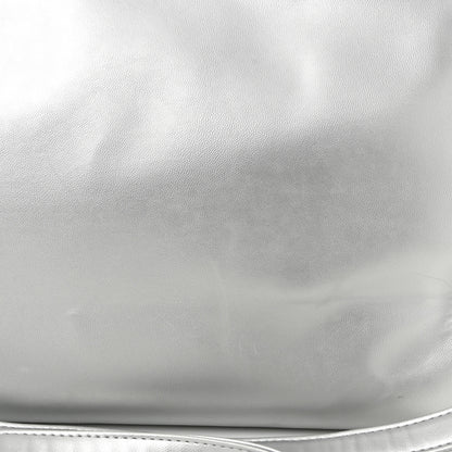 Telfar Metallic Vegan Leather Medium Shopping Bag Silver 12 of 12