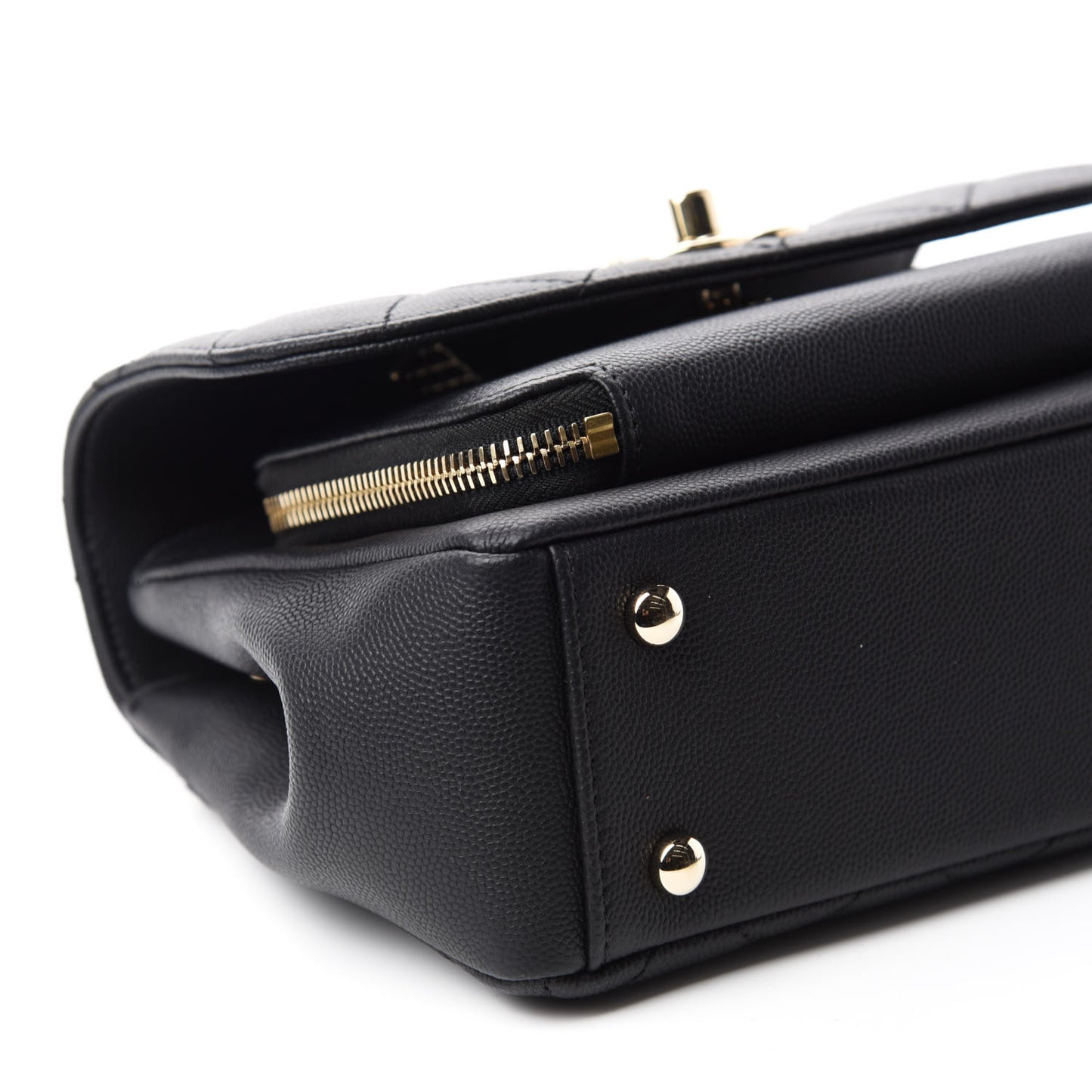 Caviar Quilted Small Business Affinity Flap Black