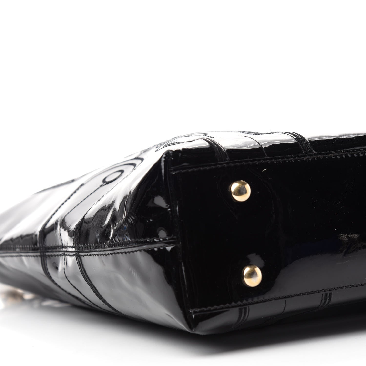 Versace Patent Medusa Tote Black 6 of 9