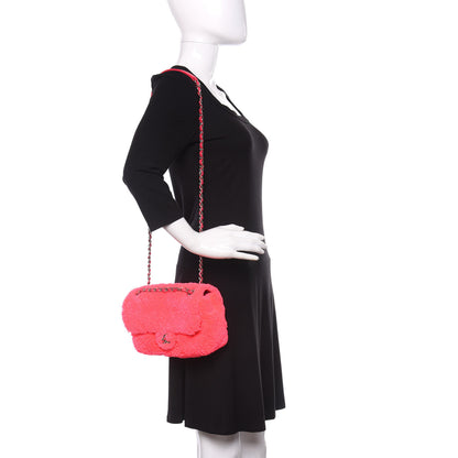 Chanel Mixed Fibers Quilted Jumbo Flap Pink 2 of 10