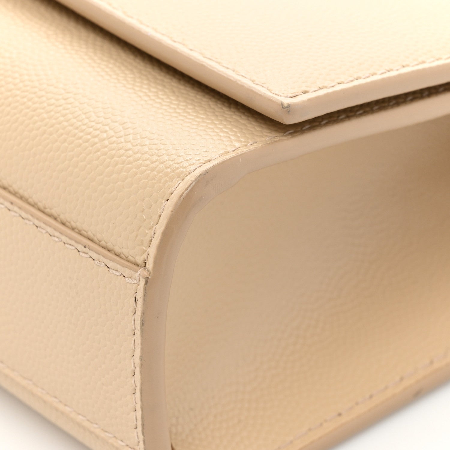Saint Laurent Grain De Poudre Medium Monogram Kate Satchel Nude Powder 13 of 17