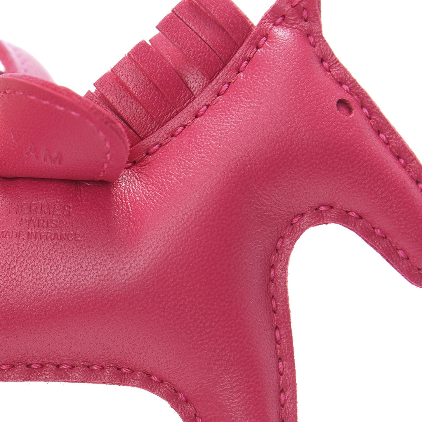 Milo Lambskin Grigri Rodeo Horse Bag Charm PM Rose Mexico