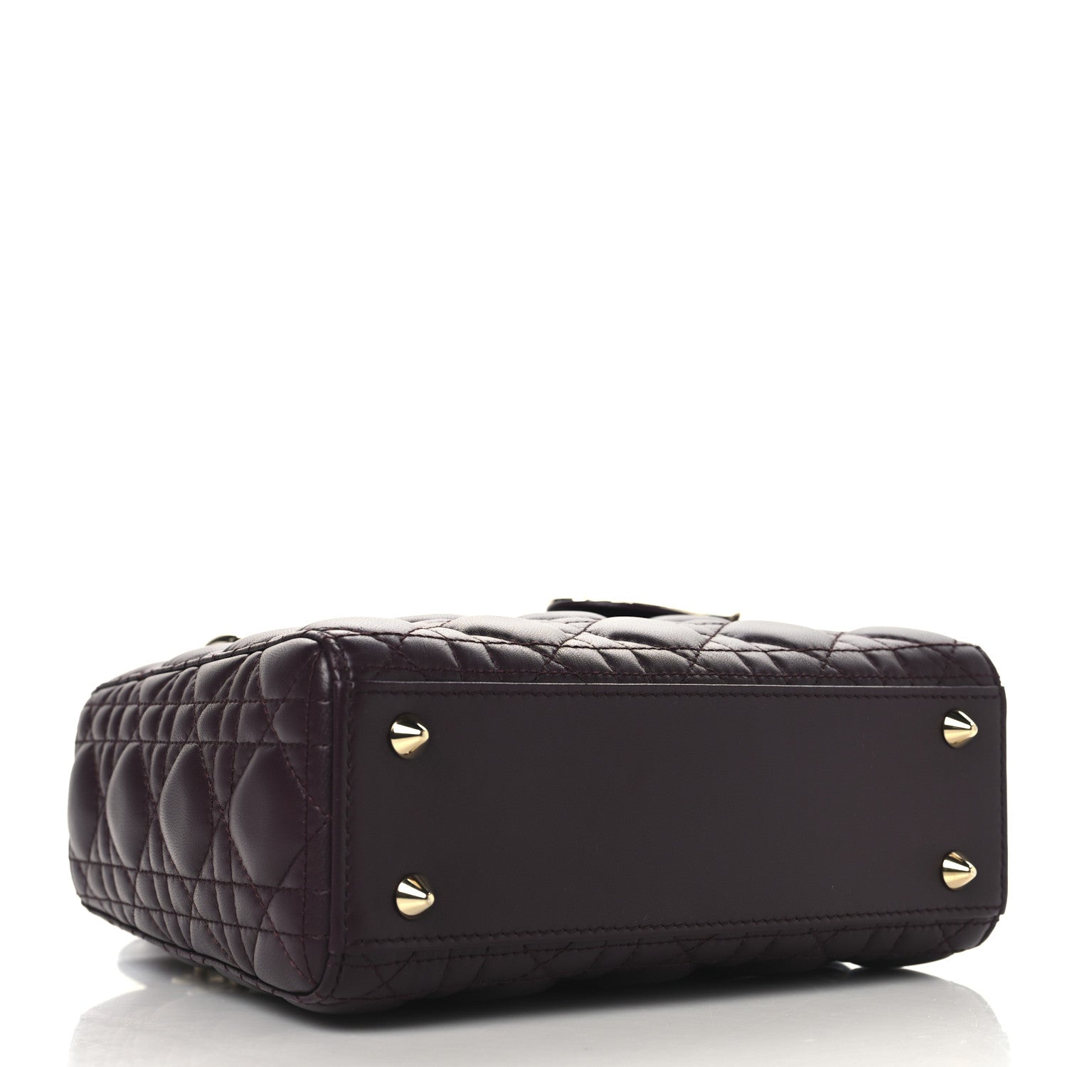 Christian Dior Lambskin Cannage Small My ABCDior My Lady Dior Deep Amaranth 4 of 12