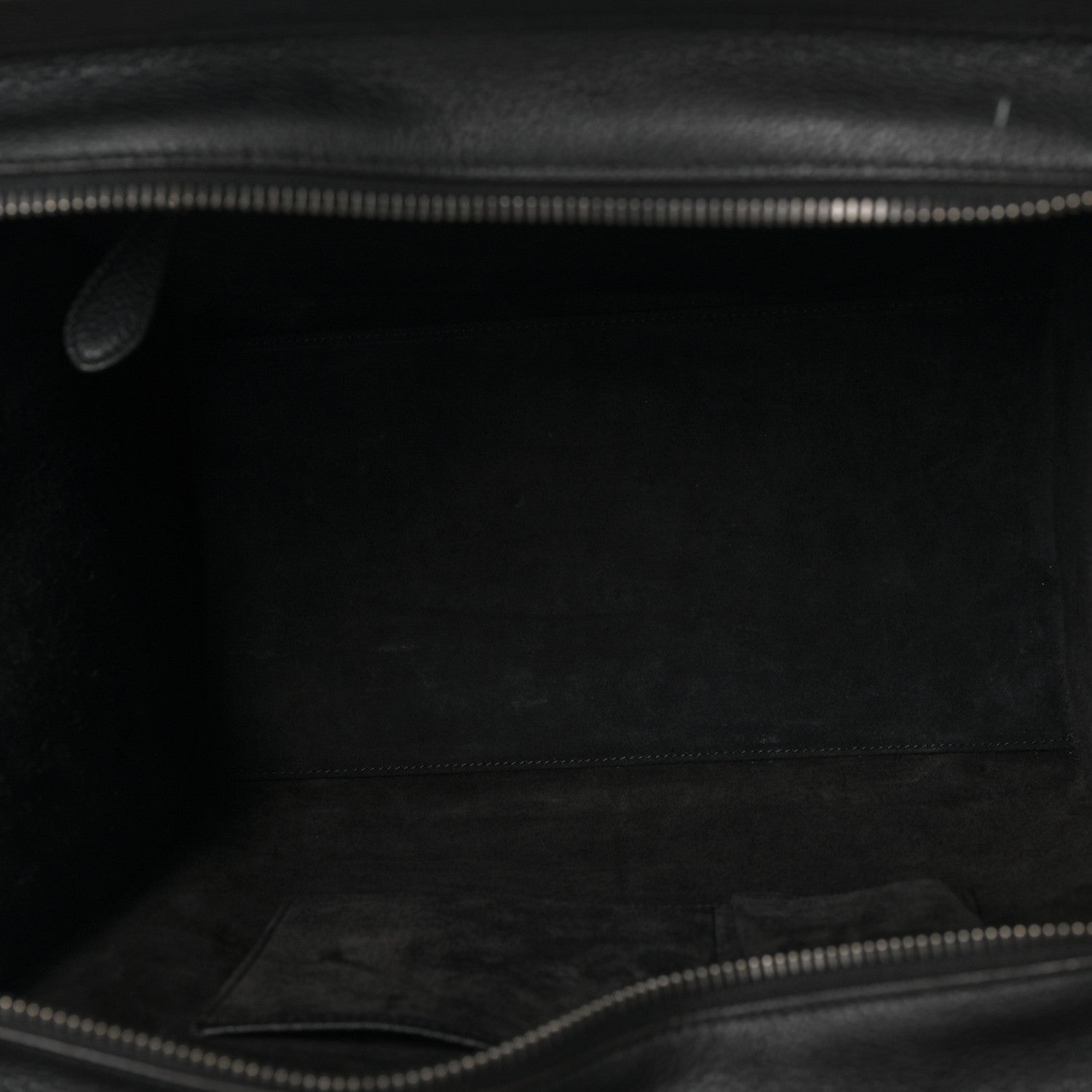 Celine Drummed Calfskin Mini Luggage Black 5 of 8