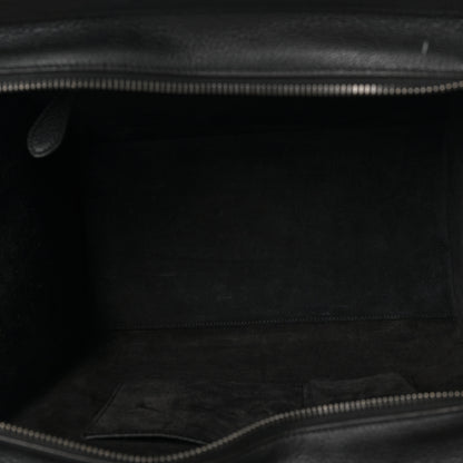 Celine Drummed Calfskin Mini Luggage Black 5 of 8
