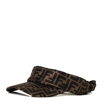 Fendi Silk FF Logo Visor Tobacco 1 of 8