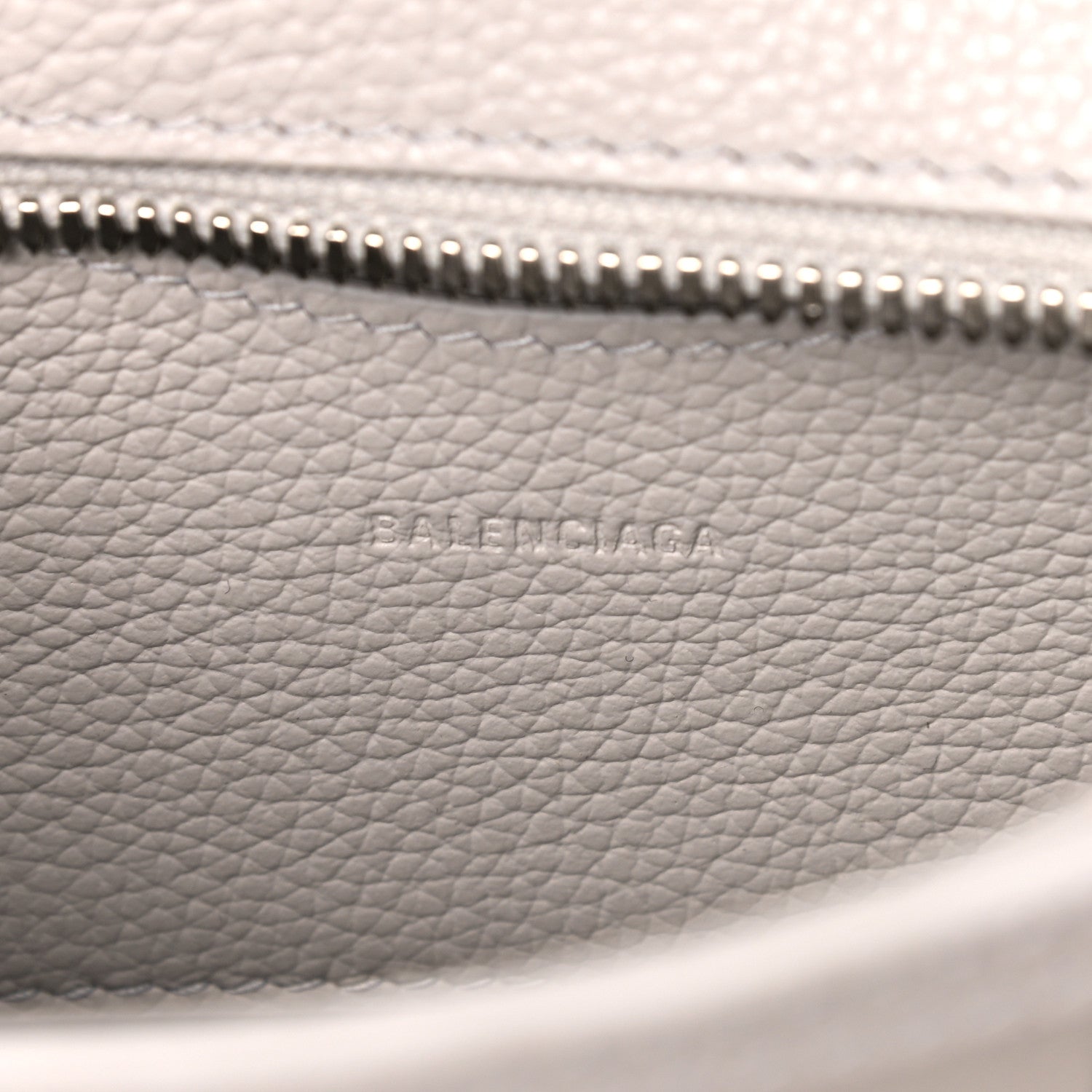 Balenciaga Grained Calfskin Neo Classic Silver Hardware Nano City Crossbody Chalky White 5 of 7
