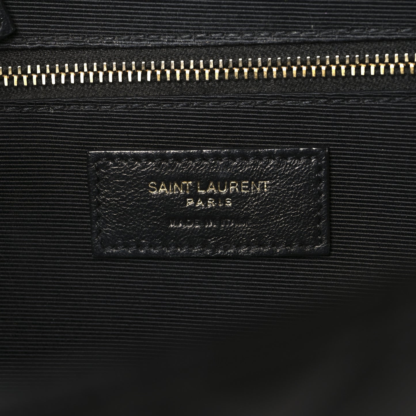 Grain De Poudre Textured Mixed Matelasse Large Triquilt Monogram Satchel Black