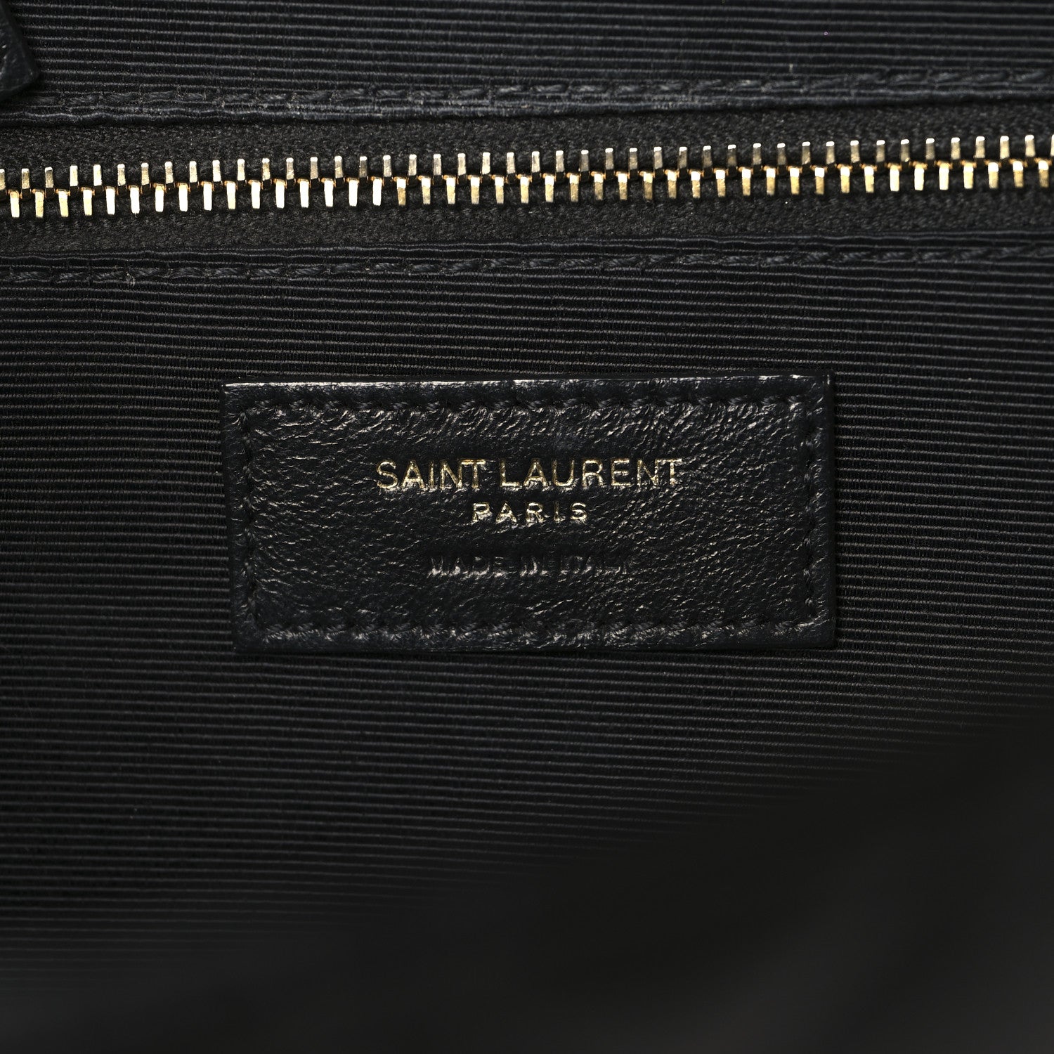 Saint Laurent Grain De Poudre Textured Mixed Matelasse Large Triquilt Monogram Satchel Black 6 of 10
