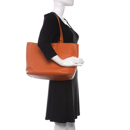 Prada Vitello Phenix Zip Shopping Tote Papaya 2 of 10