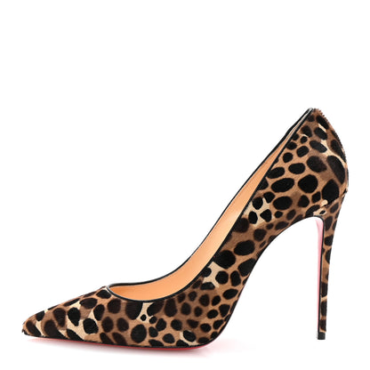 Christian Louboutin Pony Madagascar Kid Kate 100 Pumps 41 Brown Black 1 of 9