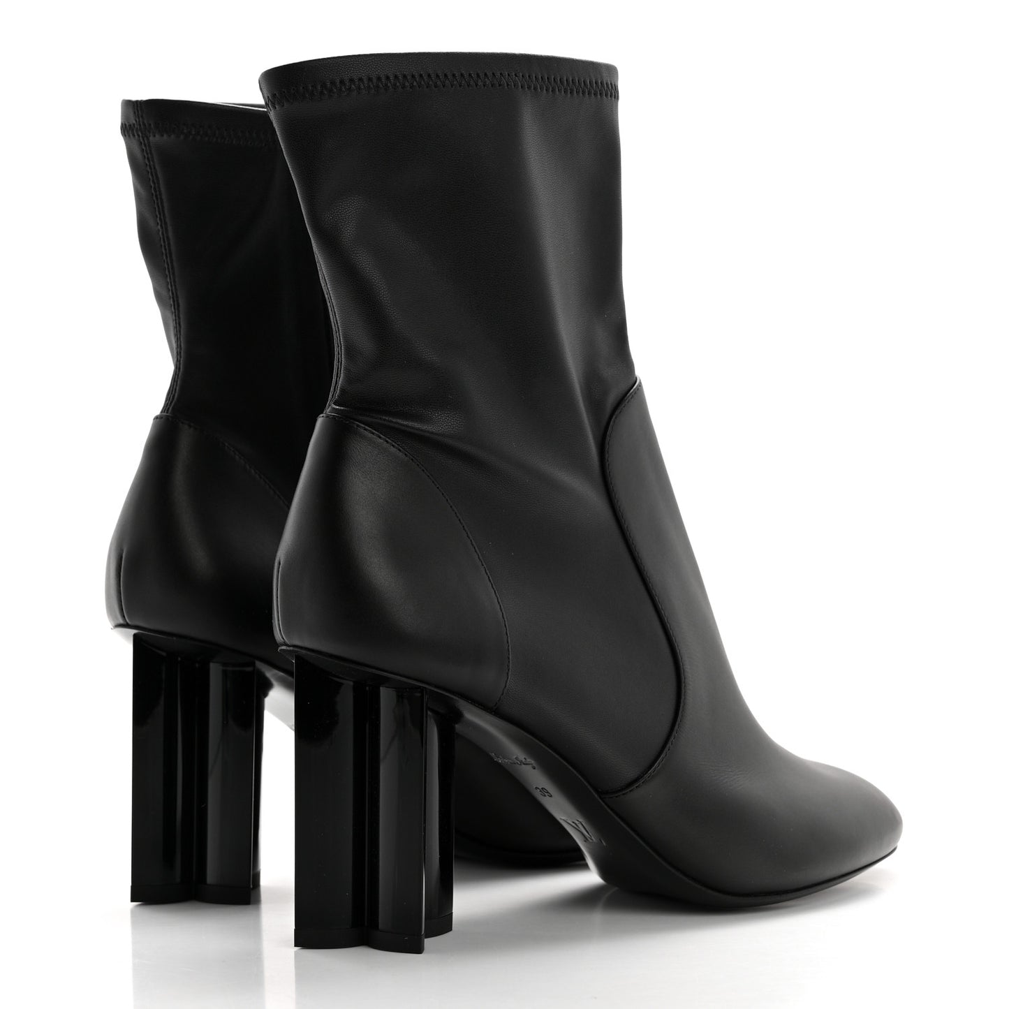 Calfskin Uniformes Silhouette Ankle Boots 39 Black