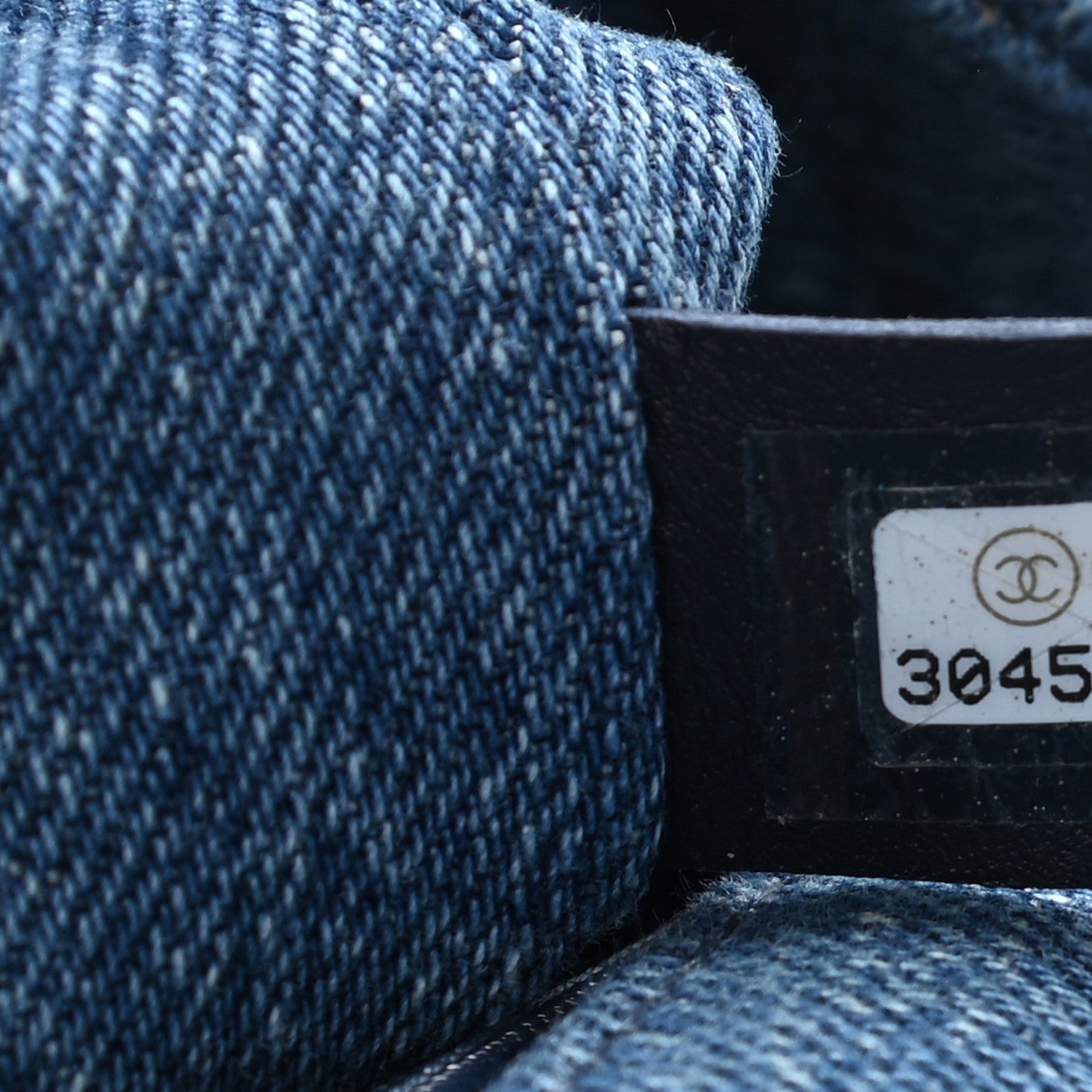 Chanel Denim Quilted CC Print Medium Single Flap Blue 6 of 11