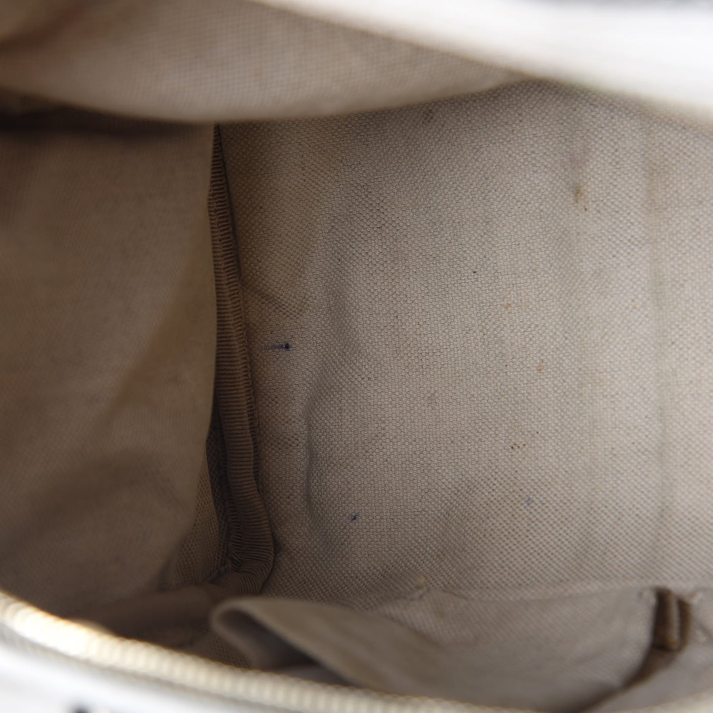 Monogram Selleria Calfskin Vintage Web Medium Boston Beige Blue Mystic White