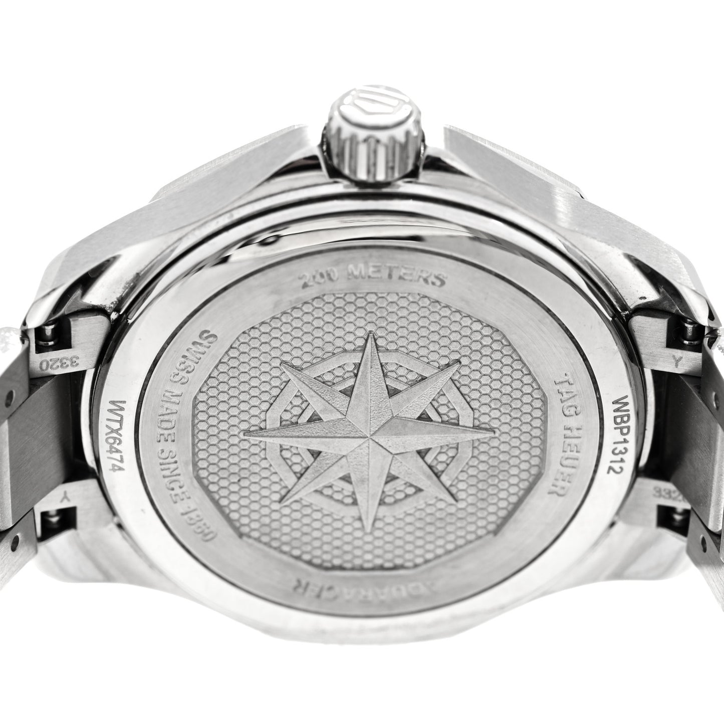 Stainless Steel Mother of Pearl 34mm Aquaracer Lady Professional 200 Solargraph Quartz Watch WBP1312
