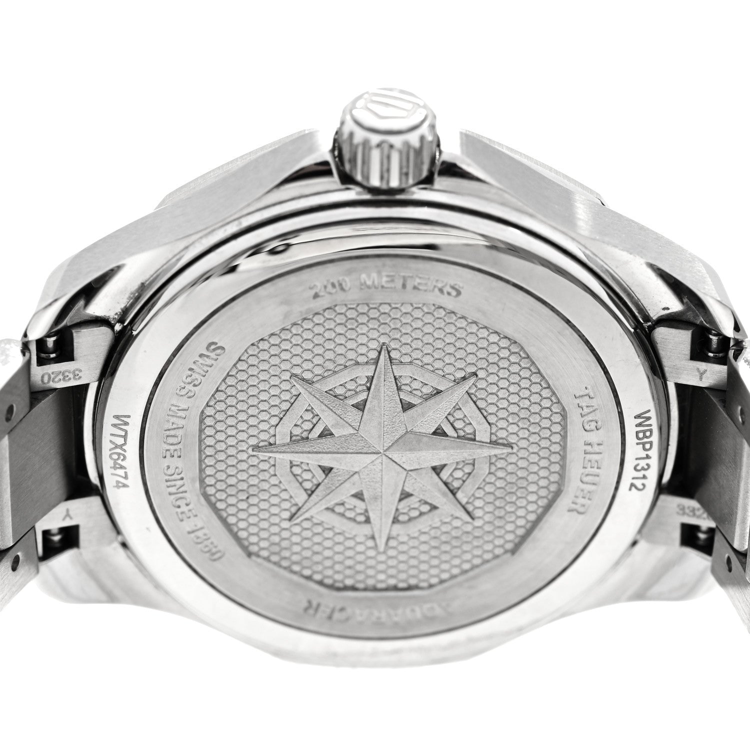 Tag Heuer Stainless Steel Mother of Pearl 34mm Aquaracer Lady Professional 200 Solargraph Quartz Watch WBP1312 4 of 5