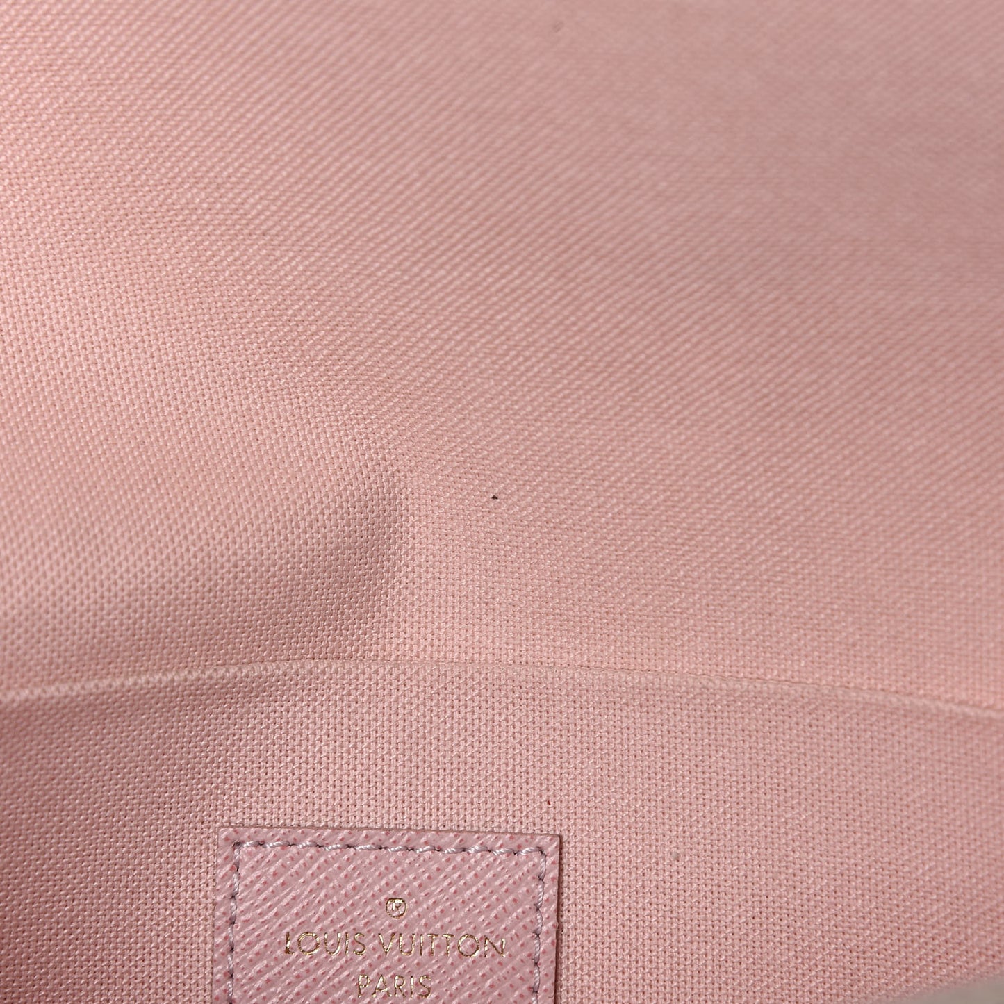 Damier Azur Pochette Felicie Chain Wallet Rose Ballerine