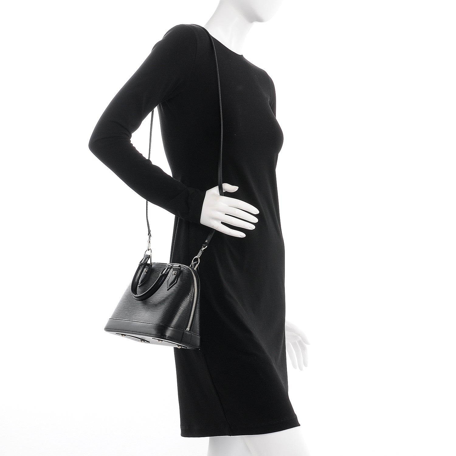 Louis Vuitton Epi Alma BB Black 2 of 9