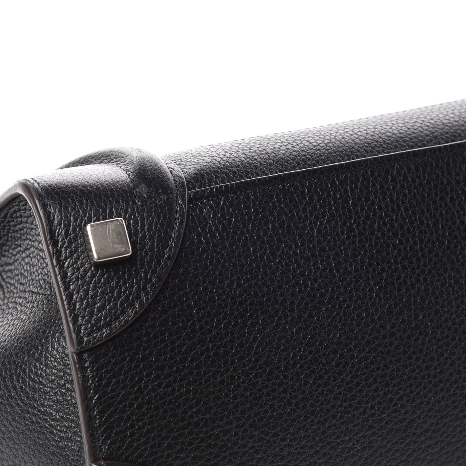 Celine Drummed Calfskin Micro Luggage Black 8 of 11