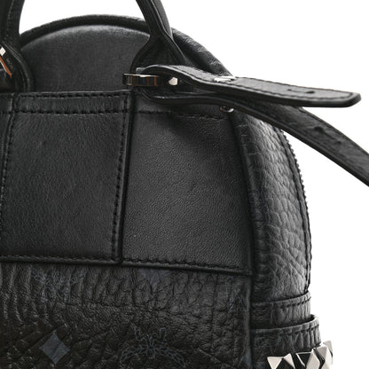 MCM Visetos Side Stud X-Mini Stark Bebe Boo Backpack Black 12 of 13