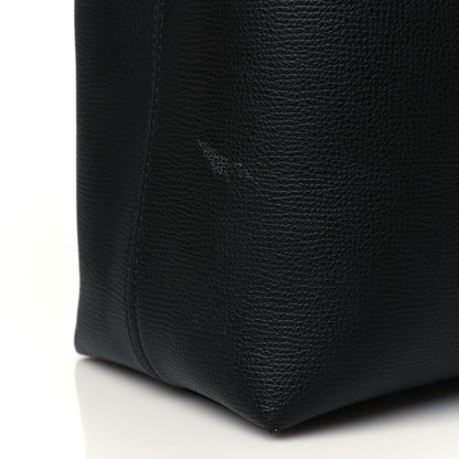 Burberry Grainy Calfskin Haymarket Check Small Reversible Tote Black 16 of 16