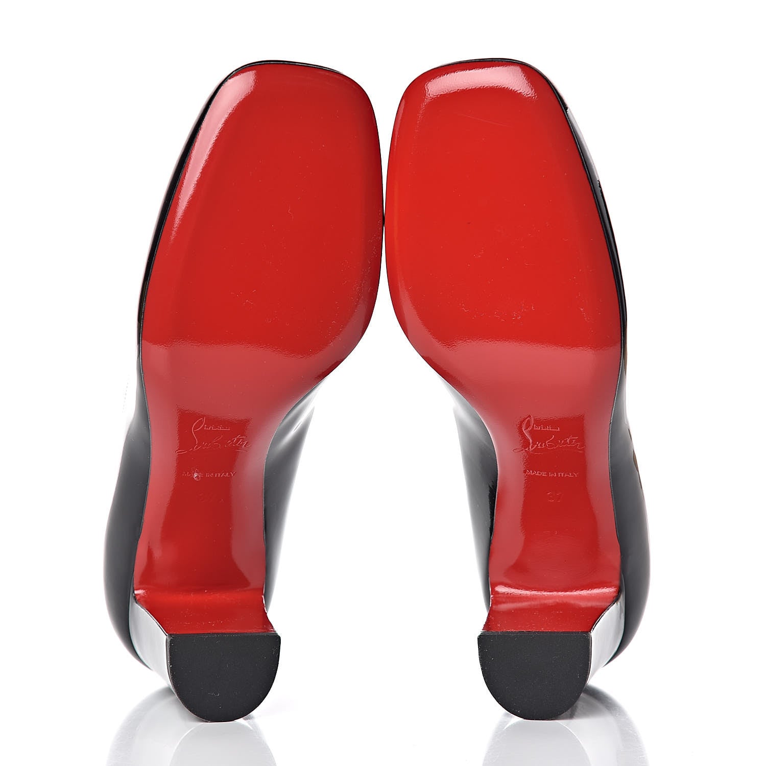 Christian Louboutin Patent Cadrilla 70 Pumps 37 Black 5 of 8