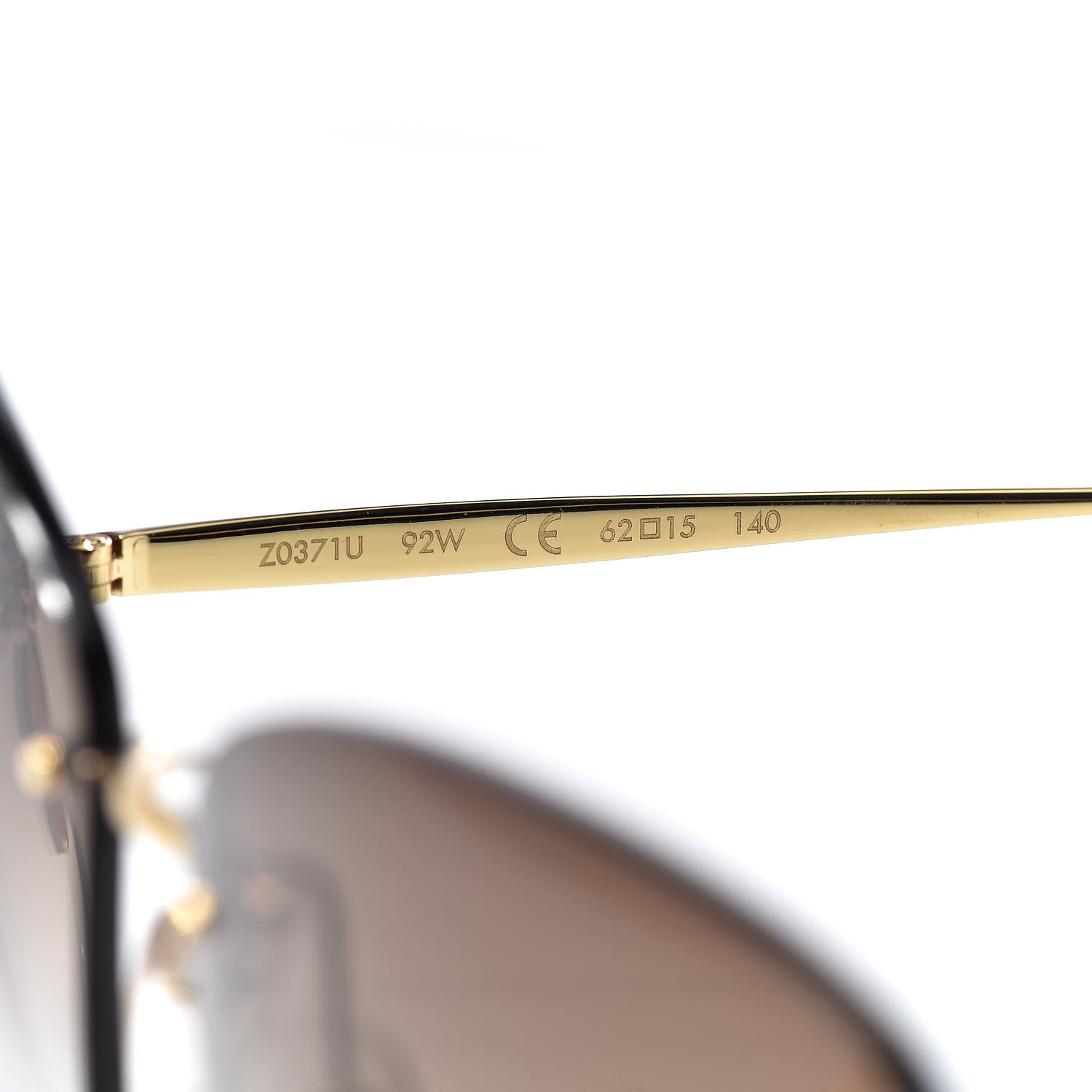 Louis Vuitton Lily Sunglasses Z0371U Brown Glitter 530078