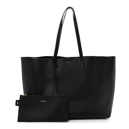 Saint Laurent Calfskin Large Shopping Tote Black 3 of 15