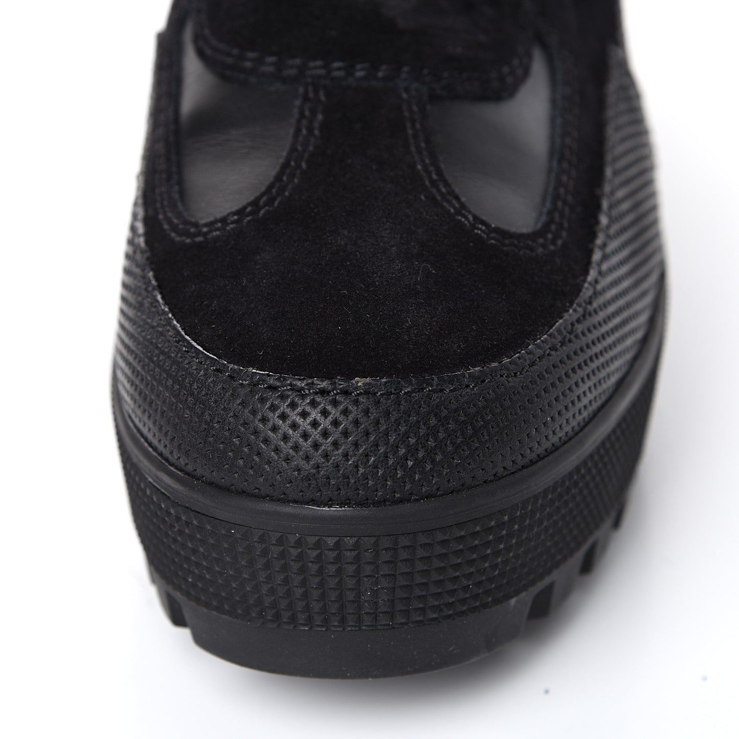 Suede Calfskin Laureate Platform Desert Boots 40 Black