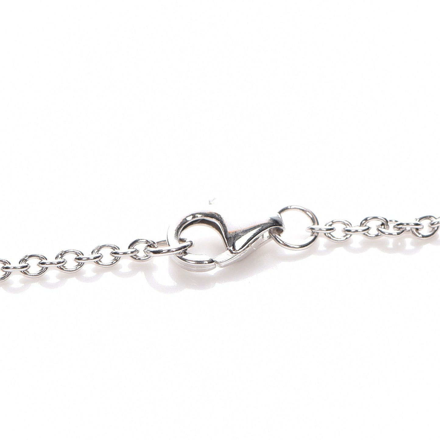 18K White Gold Interlocking LOVE Necklace