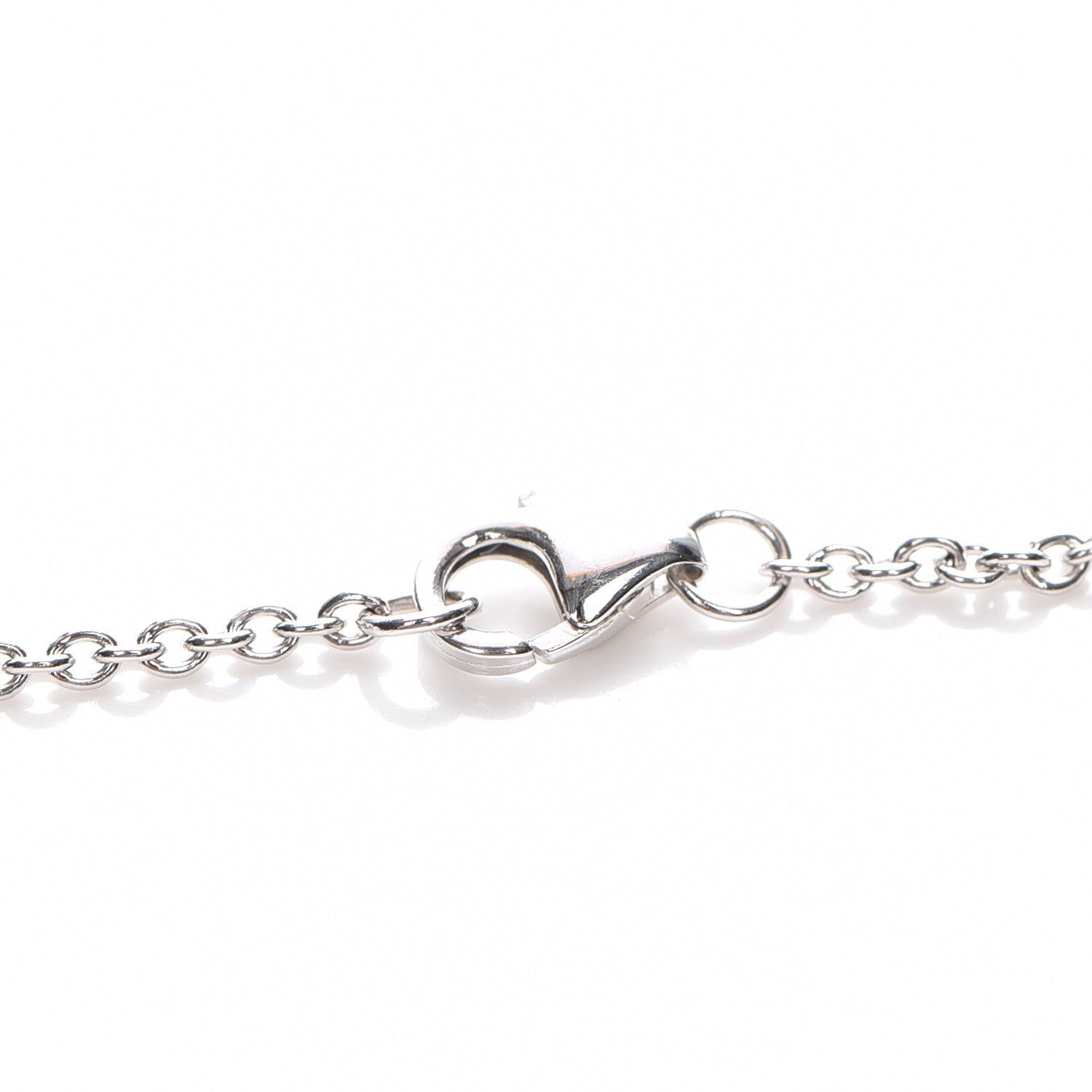 Cartier 18K White Gold Interlocking LOVE Necklace 5 of 5