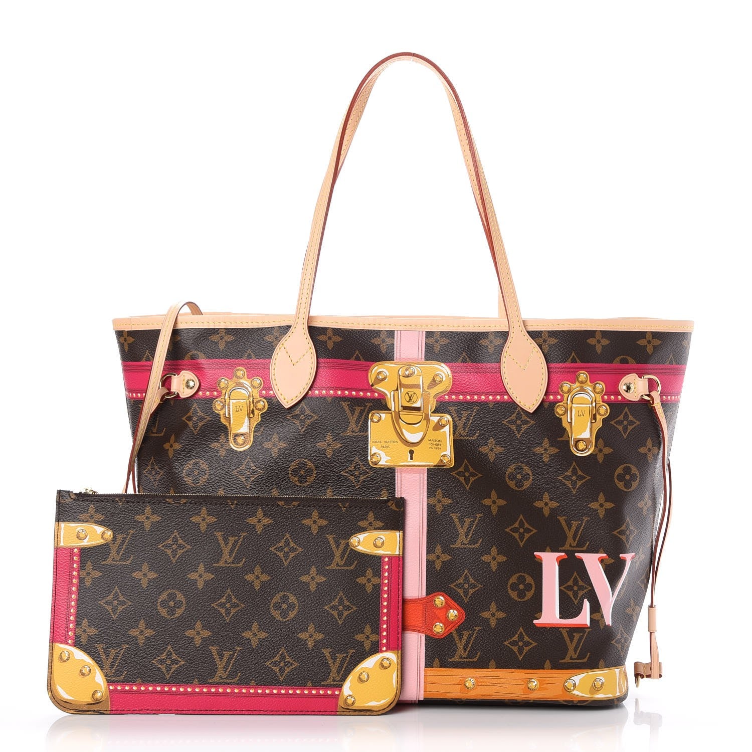 Louis Vuitton Monogram Summer Trunks Neo Neverfull MM 1 of 7