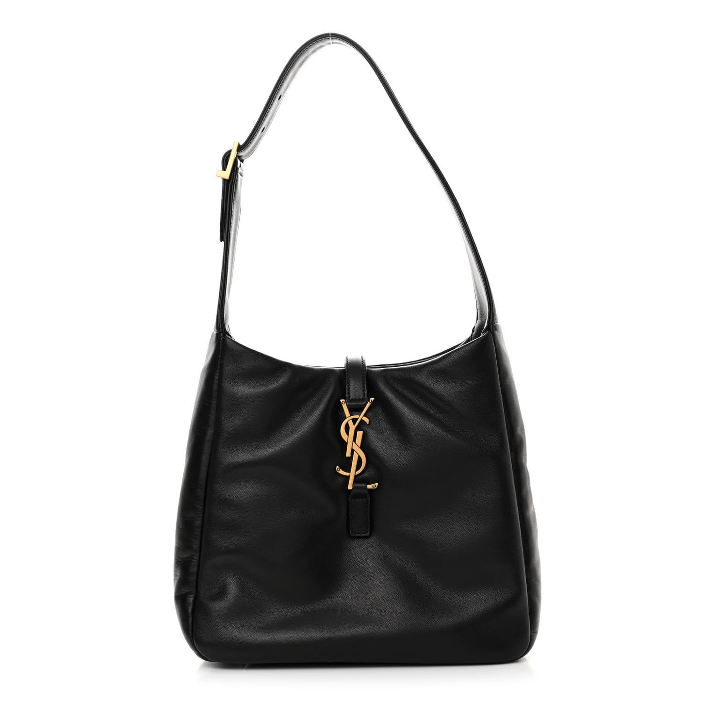 Padded Lambskin Small Le 5 A 7 Supple Hobo Black