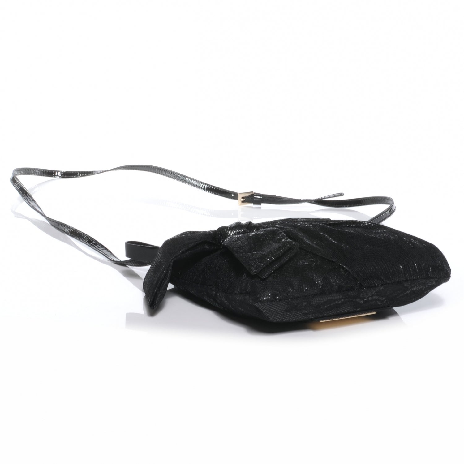 Valentino Garavani Lace Bow Crossbody Bag Black 4 of 8