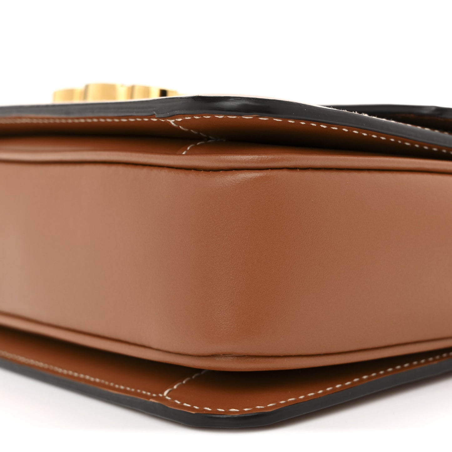 Calfskin Triomphe Canvas Teen Triomphe Bag Tan