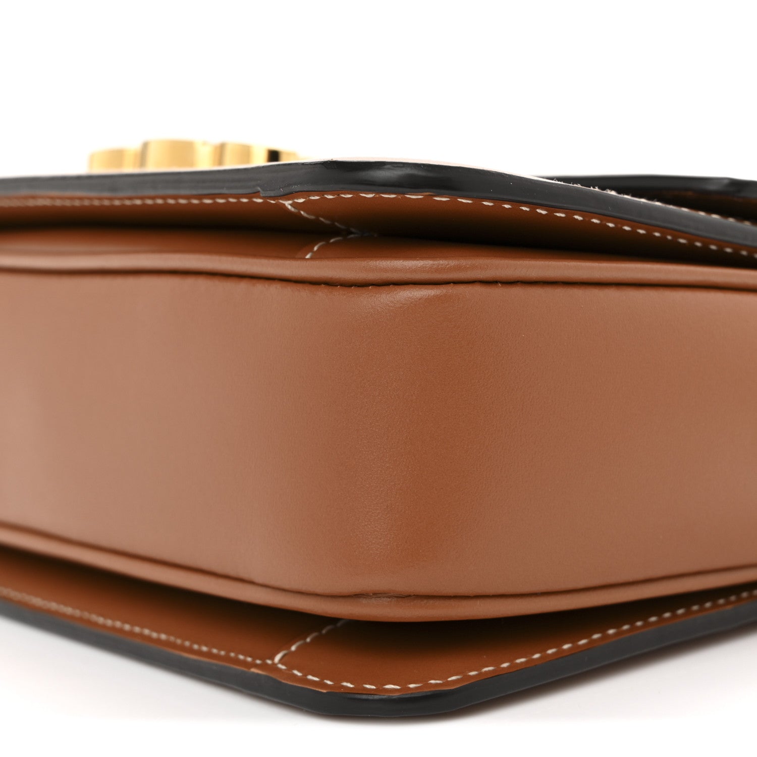 Celine Calfskin Triomphe Canvas Teen Triomphe Bag Tan 10 of 12